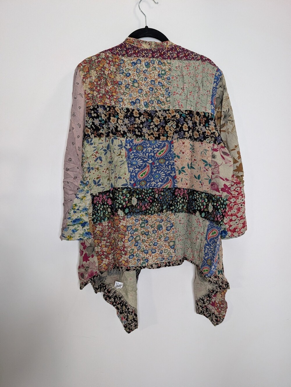 Boho Floral Patchwork Kimono Cardigan - Multicolor - Picture 6 of 6
